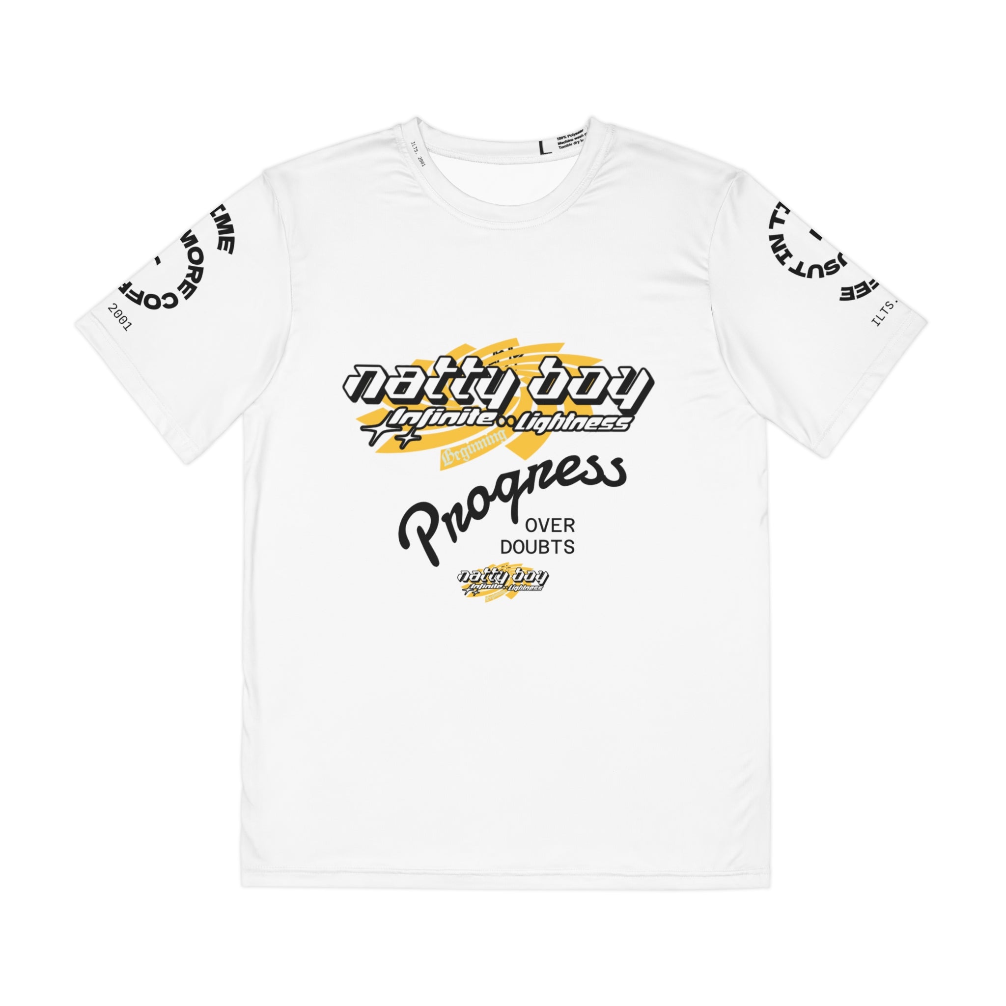 Men's Inspirational Graphic Tee, Motivational Clothing for Men, AOP Shirt for Athletes, Fitness Gift, Casual Wear