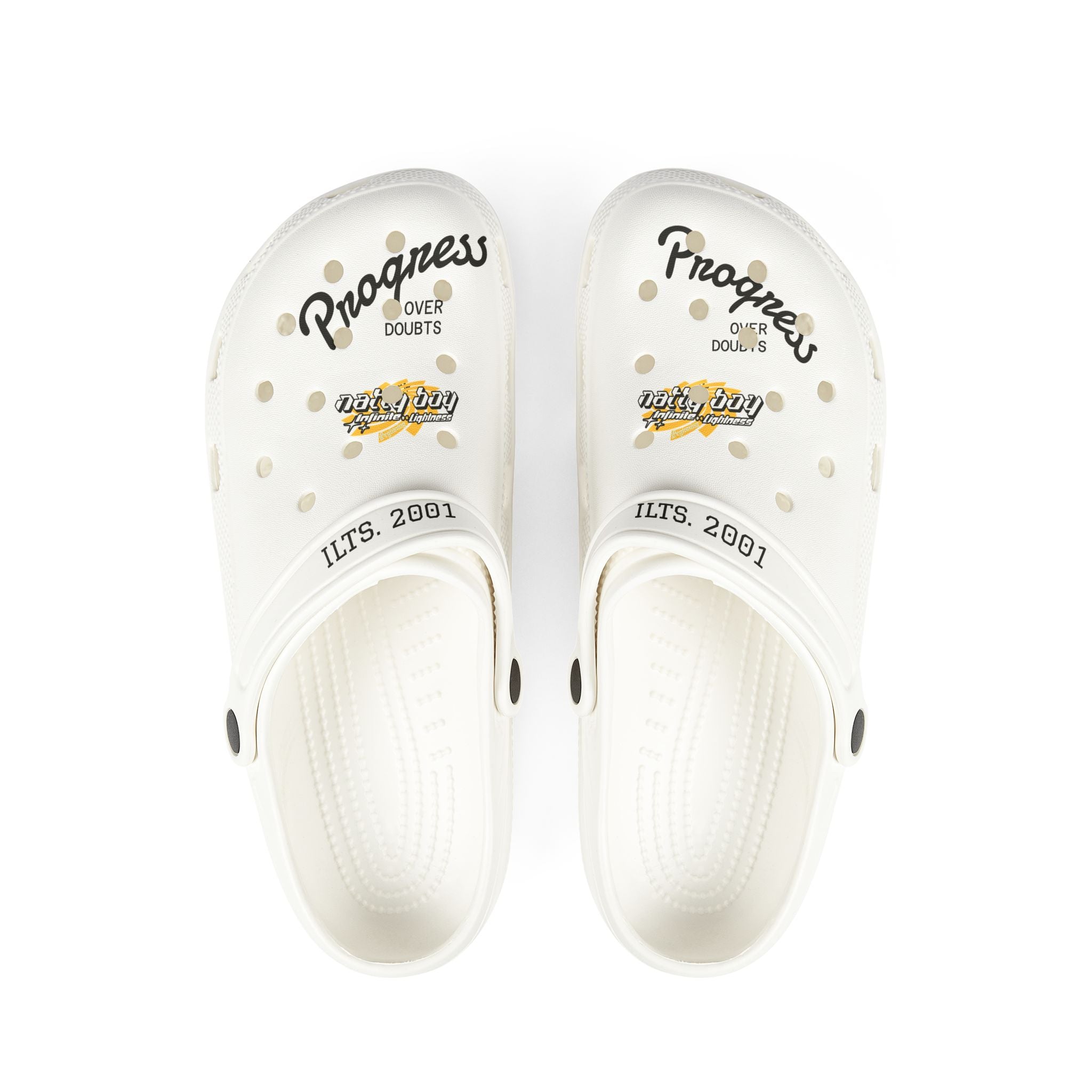 Progress Over Doubts EVA Foam Shoes - Casual Comfort, Fun Outdoor Footwear, Gift for Teens, Summer Slides, Waterproof Clogs