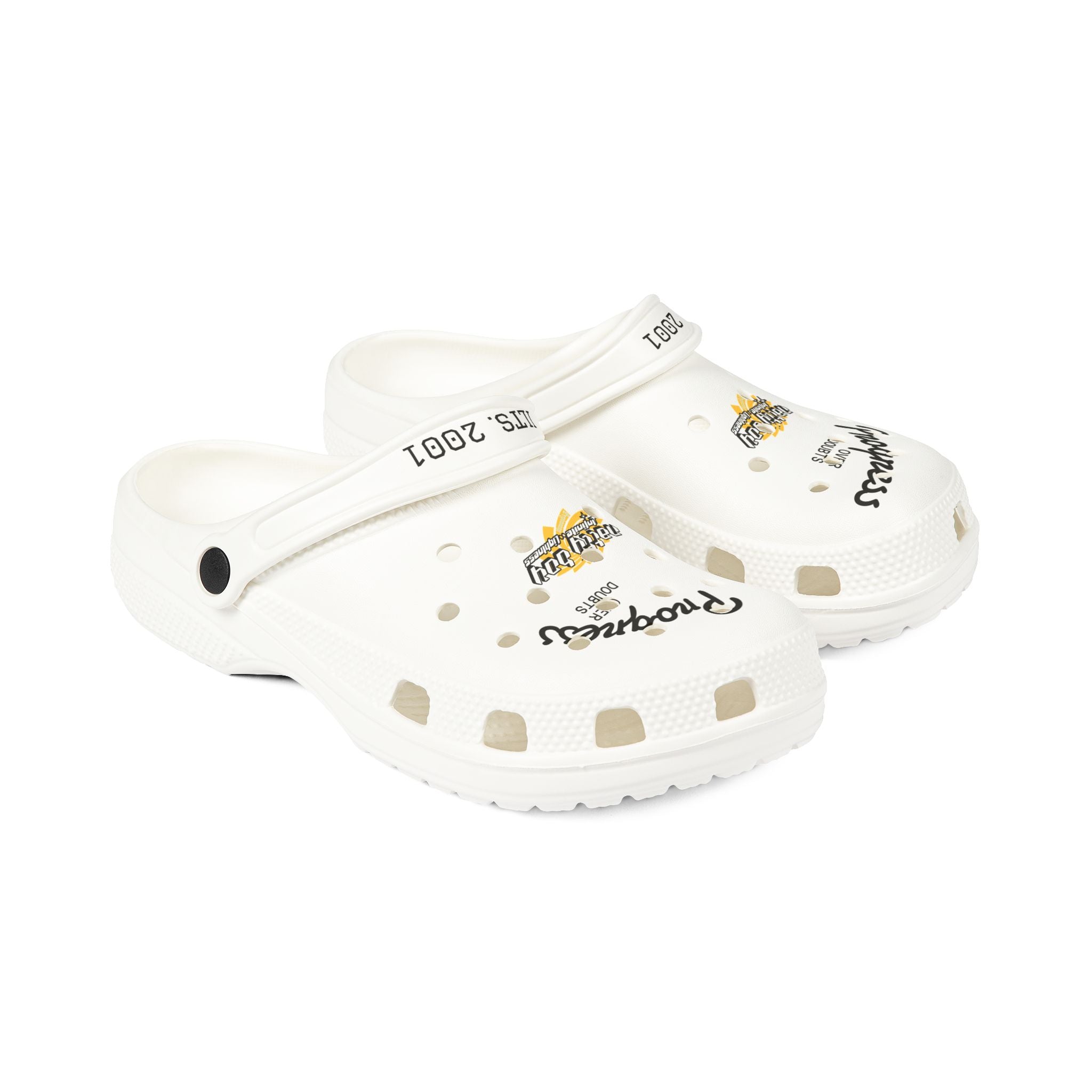 Progress Over Doubts EVA Foam Shoes - Casual Comfort, Fun Outdoor Footwear, Gift for Teens, Summer Slides, Waterproof Clogs